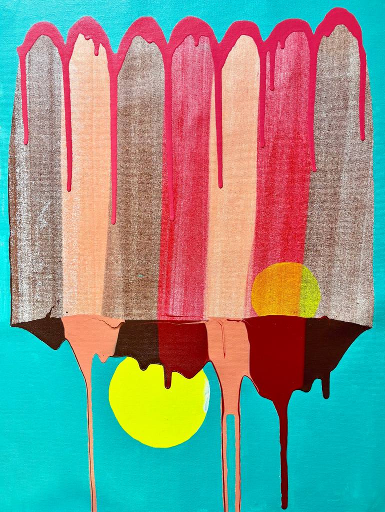 Original Abstract Expressionism Abstract Painting by Sumit Mehndiratta