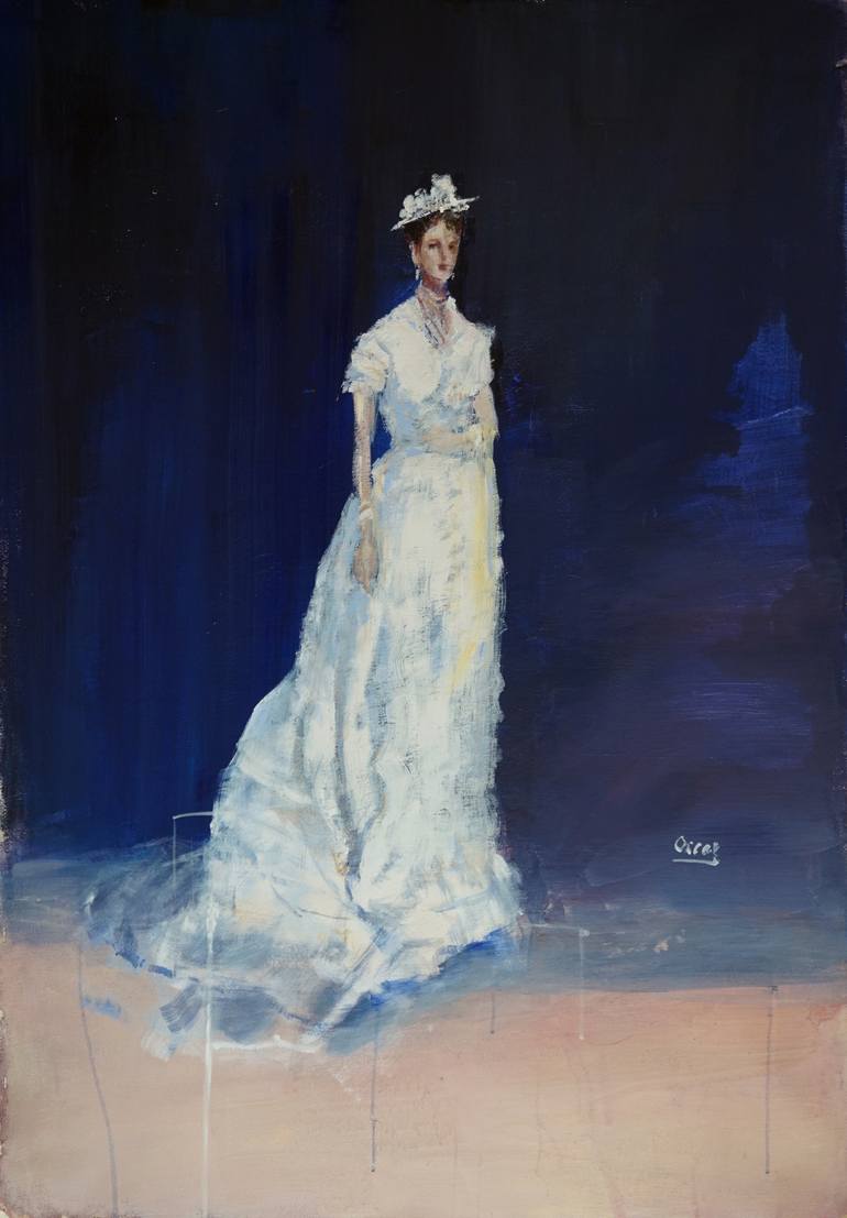 Print of Figurative People Painting by Oscar Alvarez