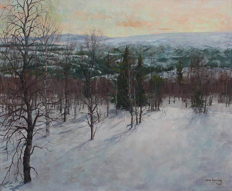 Original Figurative Landscape Painting by Arne Borring