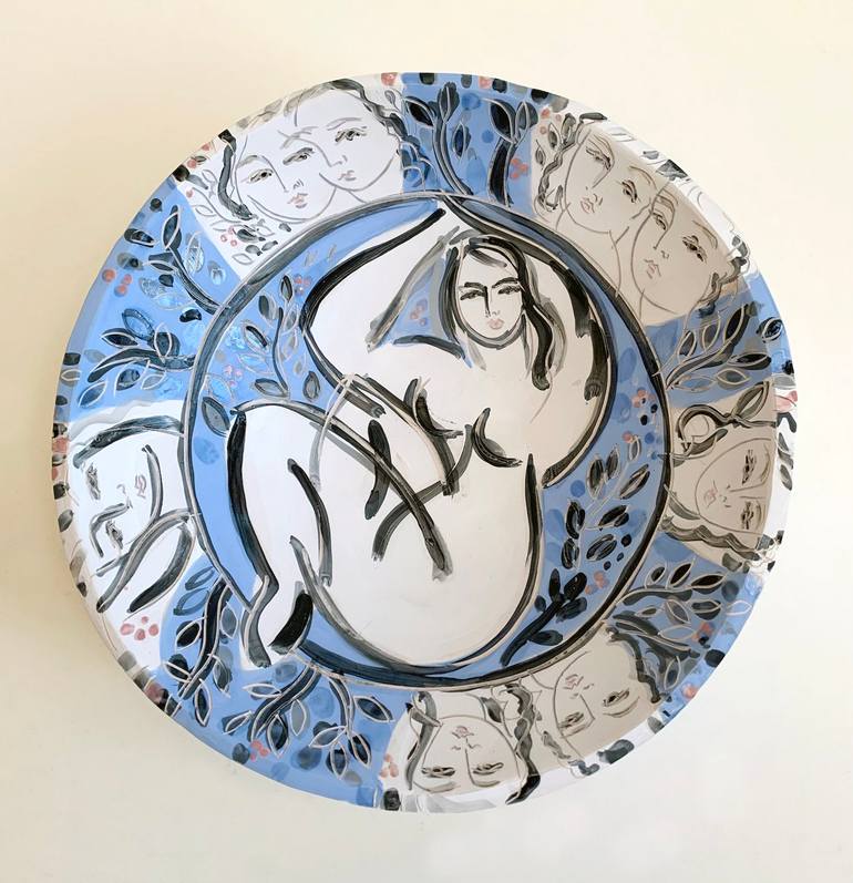 Original Abstract Women Sculpture by Heidi Lanino