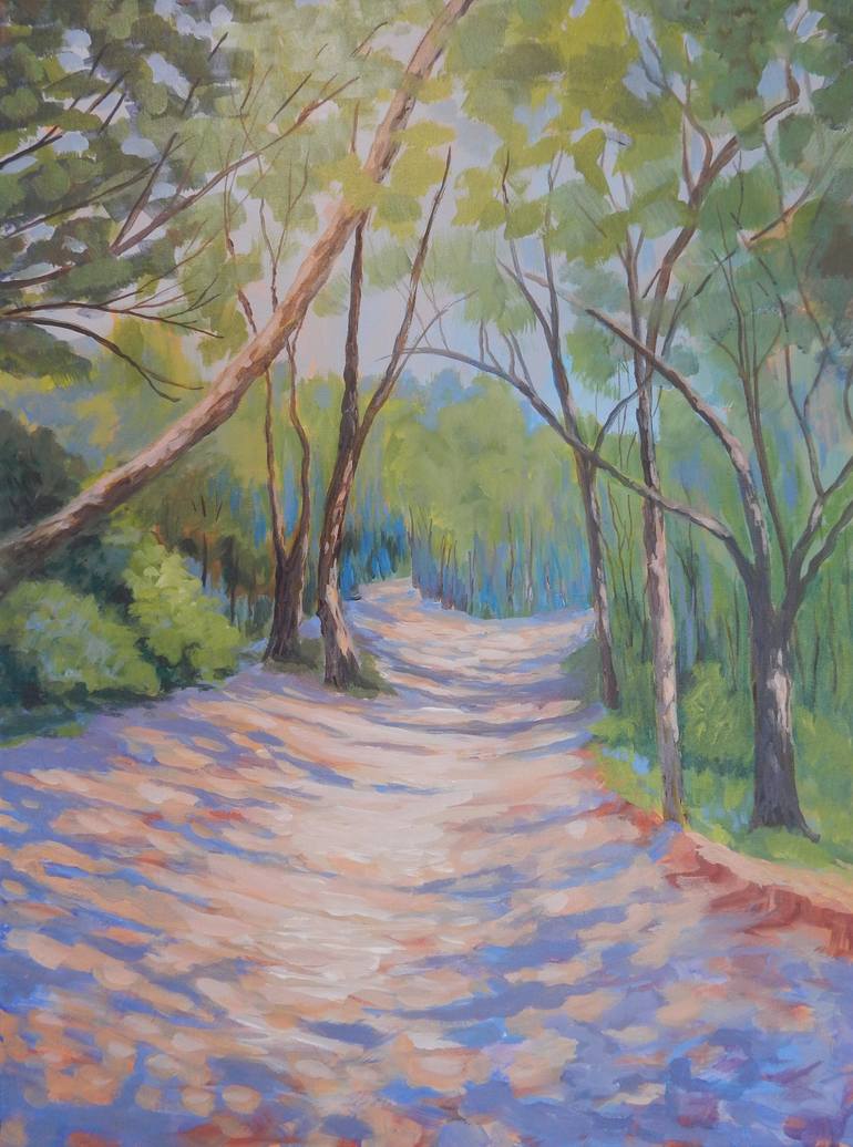 Print of Abstract Expressionism Landscape Painting by Joy Parks Coats
