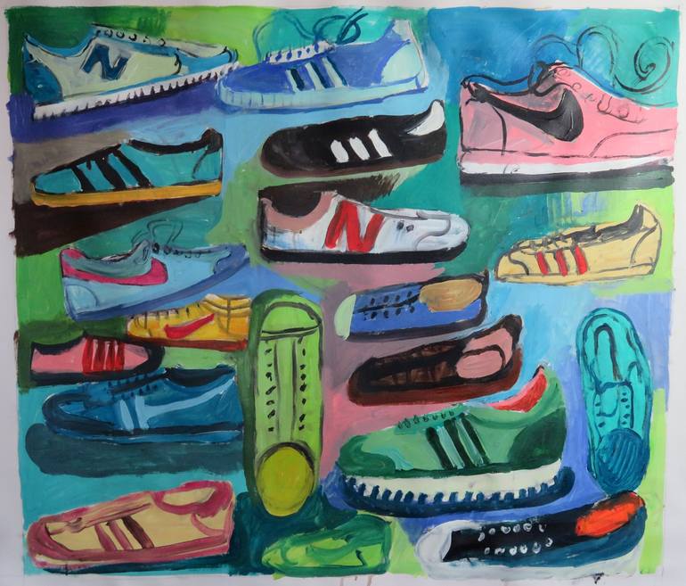 Original Pop Art Fashion Painting by Stephen Abela