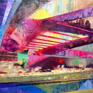 Charing Cross 20:31-London at night painting