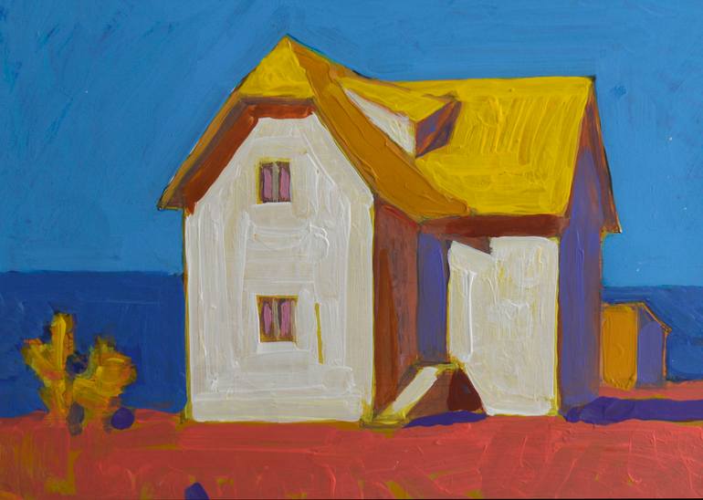 Original Expressionism Landscape Painting by Mykola Kozlovskyi