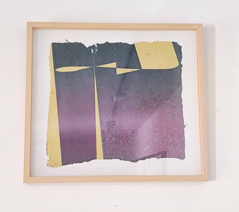 Original Abstract Geometric Printmaking by Paul Walker