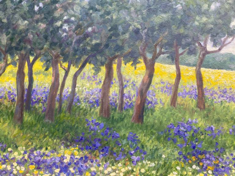 Original Impressionism Landscape Painting by Felicia Trales