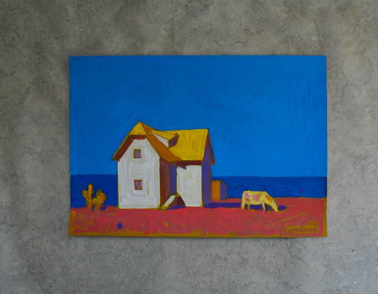 Original Expressionism Landscape Painting by Mykola Kozlovskyi