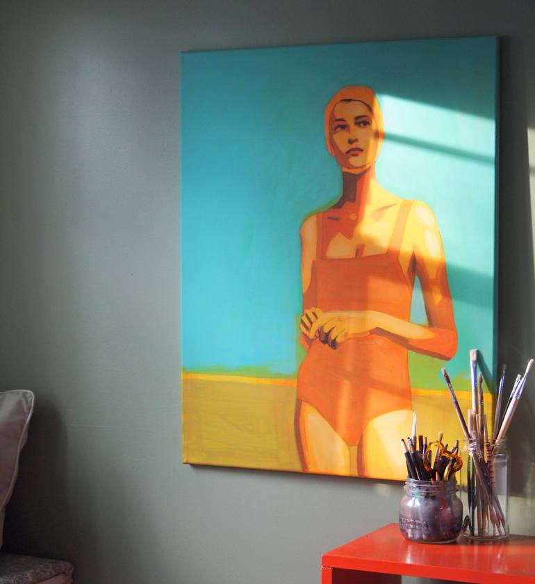 Original Contemporary Beach Painting by Tracy Hamer