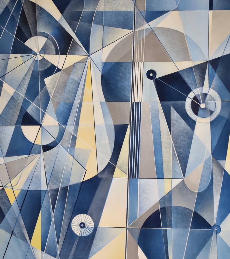 Original Modernism Abstract Painting by Robert Von Bangert
