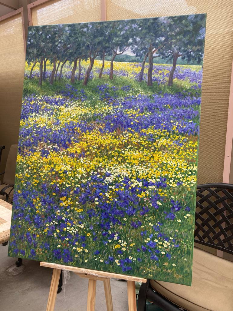 Original Impressionism Landscape Painting by Felicia Trales