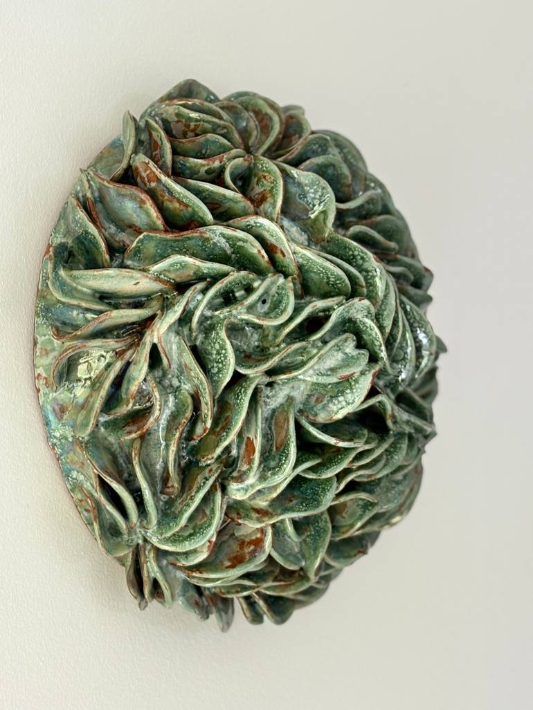 Original Abstract Ocean Sculpture by Anna Lis Marcone