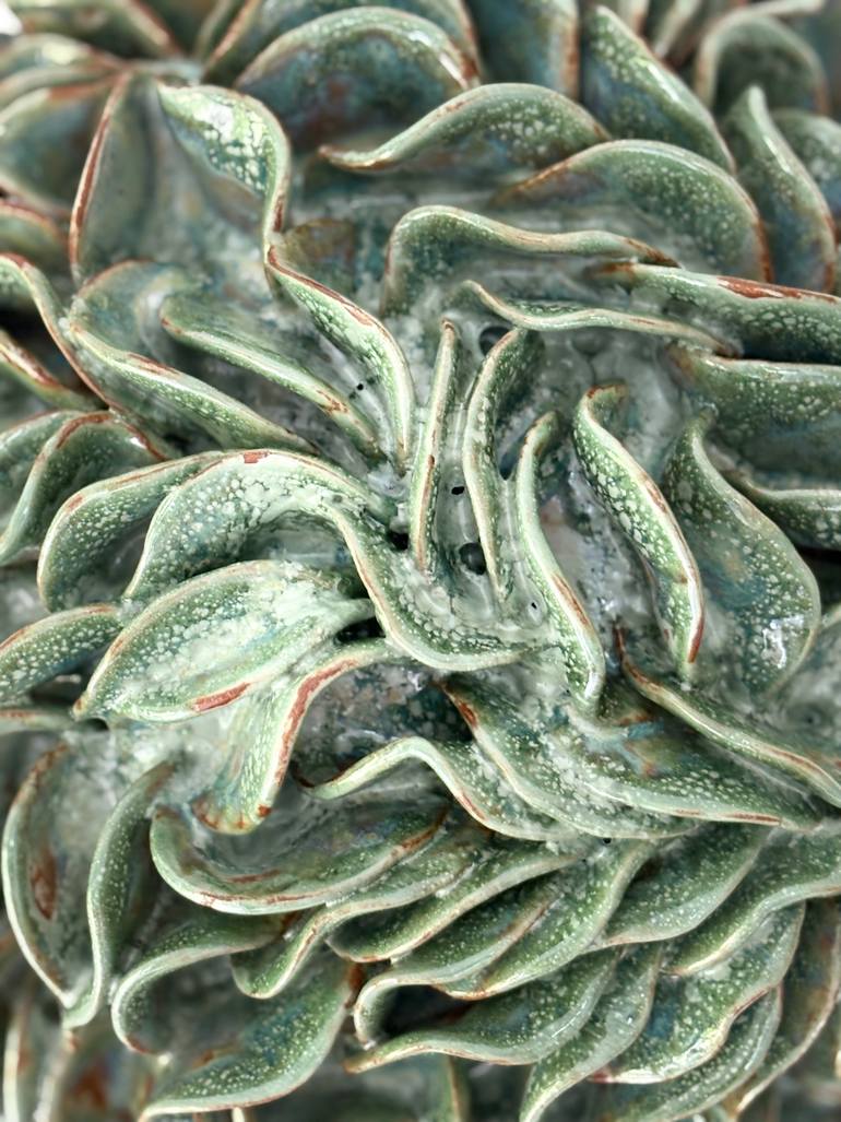 Original Abstract Ocean Sculpture by Anna Lis Marcone